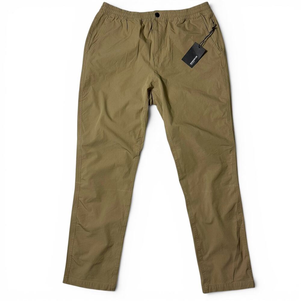 Buck Mason British Khaki Trail Roam Pant Mens Size M (32x31) Drawstring NWT